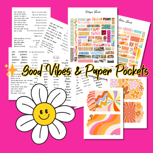 ✨ Good Vibes & Paper Pockets printable crafts for adults