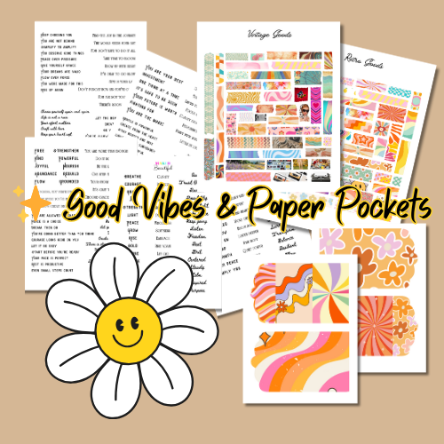 ✨ Good Vibes & Paper Pockets printable crafts for adults