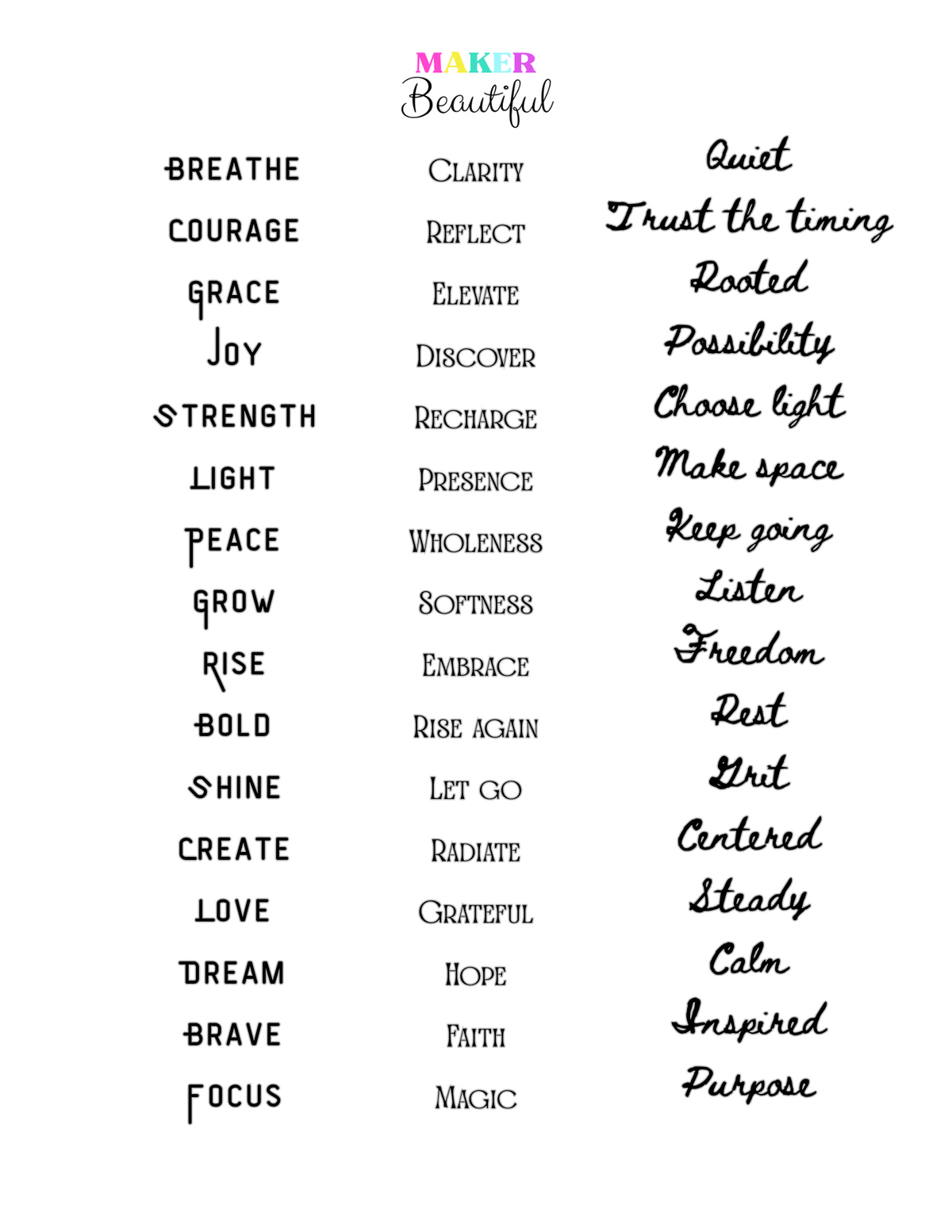 ✨ Good Vibes & Paper Pockets printable crafts for adults